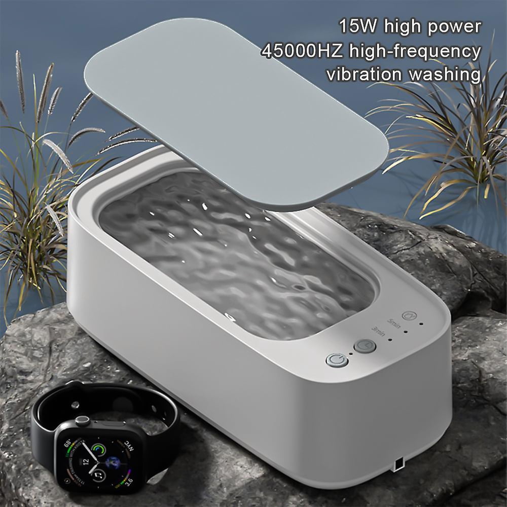 Ultrasonic Jewelry Cleaner Machine,DFITO 15W 500ML Professional Sonic Jewelry Cleaner for Glasses, Jewelry, Watch