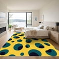 thumbnail image 3 of ODIKA 2'x3' Machine Washable Non-Slip Area Rug, Abstract Animal Inspired Design Featuring Dynamic Spotted and Flowing Curves High Traffic Rug, Gold, 901577, 3 of 7