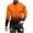 Orange, variant on Fengactive Men's Long Sleeve Shirts Casual Gradient Color Loose Pullover Graphic Tee Shirts Fall Fashion Athletic Sweatshirts