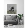 thumbnail image 3 of Parvez Taj Dark Horse at the Meadow Canvas Wall Art, 3 of 7