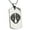 Silver, variant on Stainless Steel Nabeshima Samurai Crest Engraved Dog Tag Pendant Necklace