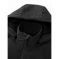 thumbnail image 4 of KVE Women's Hooded Softshell Vest Fleece Lined Windproof Zip Up Sleeveless Jacket Lightweight Coat for Running Black Medium, 4 of 9