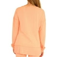 thumbnail image 3 of P.J. Salvage Womens Split High Low Hem Pajama Sleep T-shirt, Orange, Small, 3 of 5