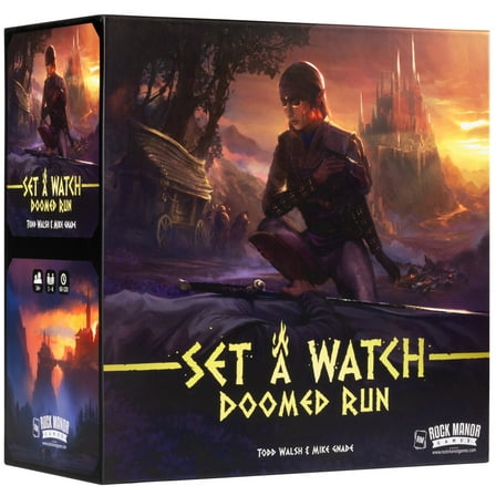 Rock Manor Games: Set A Watch: Doomed Run - Big Box Expansion Board Game, Co-Op Tower Defense, Dark Fantasy Adventure Campaign, Ages 14 , 1-4 Players