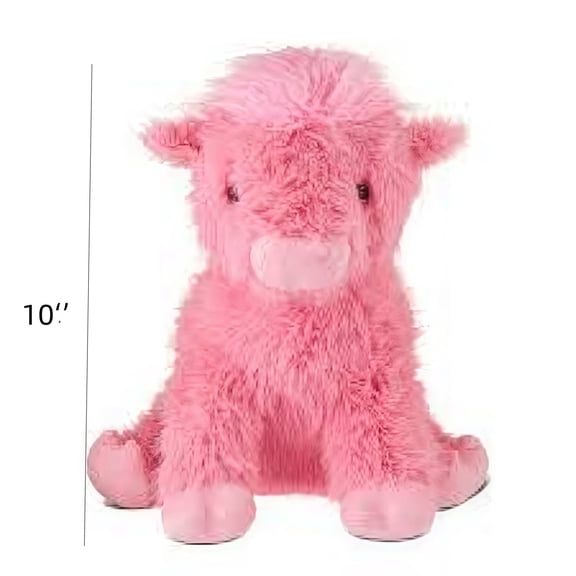 Sruoe Highland Cow Plush Stuffed Animals, Easter Gifts for Kids, Plush Toys Pink Stuffed Animal & Plush Toy Soft Plush Cow, Easter Gifts Toys Gifts Cute Stuffed Animals