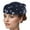Navy blue, variant on Cocktail Party Hat Embroidery Flower Fascinator Hat Church Caps 20s Flapper Bowler Hat Masquerades Vintage Headpiece