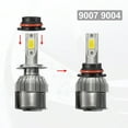 thumbnail image 2 of Unique Bargains 2pcs 9007 9004 LED Headlight Adapter Base Bulb Sockets Retainer Holder Universal for Auto Car Black, 2 of 6