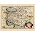 thumbnail image 2 of Ortelius 24x19 White Modern Wood Framed Museum Art Print Titled - Persian Empire Middle East - Ortelius 1570, 2 of 4