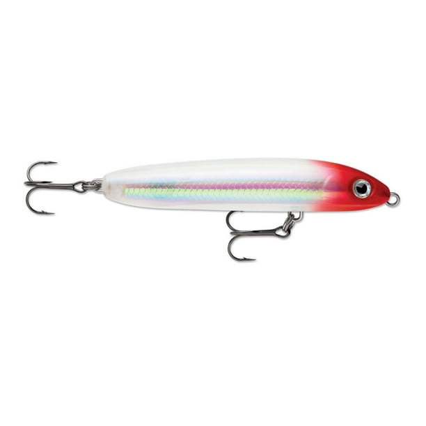 Rapala Skitter V 10 Topwater 4" Fishing Lure 1/2oz Red Ghost - Walmart ...