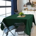 thumbnail image 2 of PiccoCasa Square Polyester Tablecloth for Indoor Outdoor 55x55 Inches Green, 2 of 7