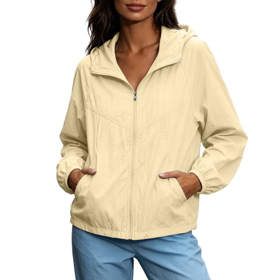 NominalSnug Raincoat for Women Lightweight Rain Jacket Outdoor Hiking Hooded Windbreaker with Pocket