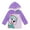 Purple, variant on Paw Patrol Everest Big Girls Fleece Half Zip Hoodie Toddler to Big Kid