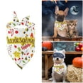 thumbnail image 2 of TIELUTT Thanksgiving Dog Bandana Fall Pet Scarf Adjustable Pumpkin Turkey Maple Leaf Triangle Bib Thanksgiving Clothing Clothing Dog Chain with Name Dog Custom Reflective Dog Color for Dogs Boy Dog L, 2 of 8
