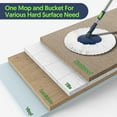 thumbnail image 4 of SUGARDAY Spin Mop and Bucket with Wringer Set for Floors Cleaning Heavy duty System, Green, 4 of 8