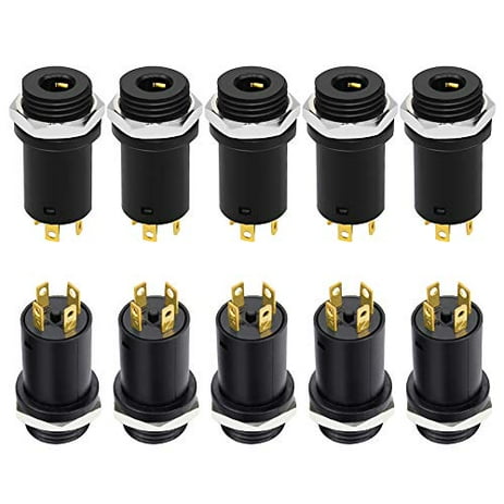 4 Pole Jack Wiring - 4pcs Gold 3 Pole 3 5mm Male Stereo Earphone