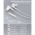 thumbnail image 3 of Auriculares con cable Bordsek iPhone 17e 17 16 USB-C con micrófono, 3 of 7