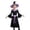 Purple, variant on REDARER Classic Witch Cosplay Set FlaredâSleeve Dress with Matching Pointed Hat Cosplay Outfit for Halloween Themed Play Holiday Masquerade Gathering School Drama Act,10-12 Years