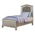thumbnail image 3 of Furniture of America Mikke Contemporary Panel Bed, Twin, Silver, 3 of 6