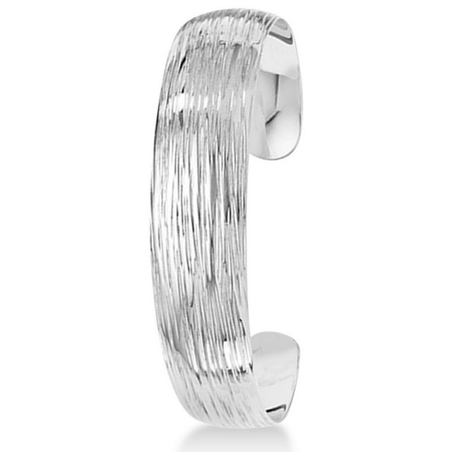 Bracelet Slip-On Texturé en Argent Sterling Métal Uni