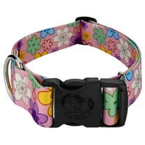 Country Brook Petz® 1 1/2 inch Deluxe May Flowers Dog Collar, Medium