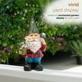 thumbnail image 4 of Alpine Corporation 12" Gnome with Flower Pot Garden Statue, 4 of 12