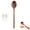 Brown, variant on Maple Wooden Spoons, Maple Wooden Spoons for Cooking, Comfort Grip Wooden Mixing Spoon, Long Handle Reusable, For Mixing Serving and Nonstick Pots