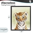 thumbnail image 4 of Stupell Industries Cottage Jungle Friends Baby Tiger Black Floating Frame Canvas Art, 17 x 21, by Christine Simpson Art, 4 of 8