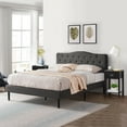 thumbnail image 2 of VECELO (Set of 3) Bedroom Set Upholstered Bed Frame and 2 Nightstand, 2 of 6
