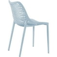 thumbnail image 6 of Afuera Living 17.72" Plastic Patio Dining Chair in Sky Blue (Set of 4), 6 of 7