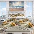 thumbnail image 2 of Designart "Geometric Tropics" Gold Tropical Bedding Covert Set - Tropical Bed Set With 2 Shams, 2 of 5