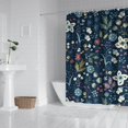 thumbnail image 2 of Waterproof Beautiful Colorful Floral Shower Curtain 72x72 Inch Boho Style Polyester Unique Shower Curtain for Bathroom Hotel Home Decor with 12 Plastic Hooks, 2 of 5