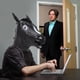 thumbnail image 5 of RKSTN halloween decroations Funny Halloween Horse Head Mask - Good For Costume Parties Pranks Comedy Skits Unique Equine-Inspired Face Cover For Laugh-Filled Night, 5 of 6