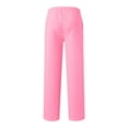 thumbnail image 7 of Womens Fleece Lined Sweatpants Tall with Pocket Solid Color Trousers Stretchy Flowy Pants for Women High Rise Pants Pink L, 7 of 7