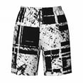 thumbnail image 2 of CONZONE Mens Swim Trunks Elastic Waist Drawstring Board Shorts for Men Hawaii Graphic Y2K Lightweight Loose Fit Summer Beach Shorts With Pockets, 2 of 4