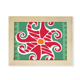 thumbnail image 1 of Sol rojo Mexico totems antigua civilización dibujo Escritorio de madera Arte Pintura 6x8 pulgadas marco de foto foto, 1 of 4
