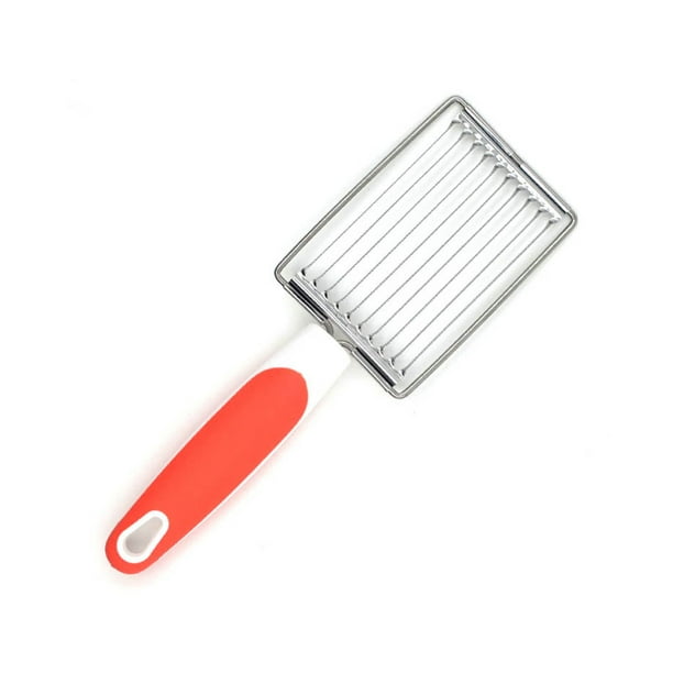 Naiovety Rebanadora de tomate con mango Herramienta antideslizante para rebanar verduras con orificio para colgar Accesorio de cocina Cocina y Comedor