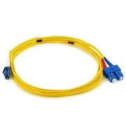 Fiber Optic Cable, LC/SC, Single Mode, Duplex (9/125) - Yellow - Monoprice®
