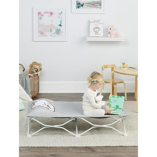 Regalo My Cot Pal Portable Toddler Cot Gray Bear My Cot Pal with