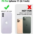 thumbnail image 3 of for iPhone 11 Phone Case with Anti-Explosion Screen Protector, Heavy Duty Shockproof with 360° Rotation Metal Kickstand [Military Grade] Protective Case for iPhone 11, Rose Gold, 3 of 15