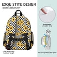 thumbnail image 2 of Boho Sunflower Print School Backpack for Student Lightweight Adjustable Padded Straps Chest Strap Durable Water-resistant Bookbag for Daily Use, 2 of 6