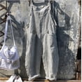 thumbnail image 3 of Mono de rayas con tirantes y pantalones de pierna ancha para mujer de estilo europeo y americano, 3 of 6