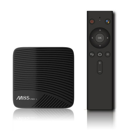 MECOOL M8S PRO L ATV Smart Android TV 7.1 w/ 2.4G BT Voice IR Remote Control Amlogic S912 Octa Core 64Bit 3GB/32GB Dual Band WiFi BT4.1 (Ir Remote Android Best)