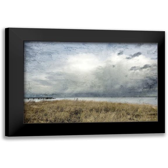 Allen, Kimberly 14x11 Black Modern Framed Museum Art Print Titled - Moody Beach Day
