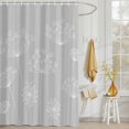thumbnail image 3 of Shower Curtain White Dandelion Shower Curtains for Bathroom Decor, Waterproof Polyester Shower Curtain Set with Hooks, Extra Long 72" x 84" Gray, 3 of 9