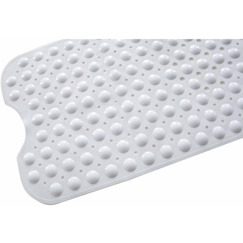 Splash Home 1Piece Bath Rug, Non Slip PVC Bath Mat for Bathroom 14 x