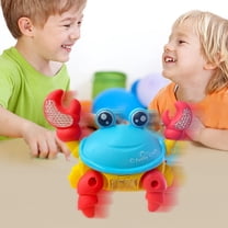 Musical Crawling Crab Toy, LED Light Baby Leash for Early Learning, Interactive Toddler Gift Encourages Motor Skills Birthday Christmas
