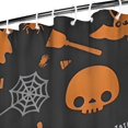 thumbnail image 3 of Trick or Treat Halloween Pattern Shower Curtain 36"x72" ,Bathroom Decorative Shower Curtains Set with 12 Hooks,Modern Waterproof Washable Shower Curtain, 3 of 6
