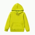 thumbnail image 2 of KPOPLK Boys Hoodies Full Zip Up Lined Fleece Lined Athletic Youth Kids Sweatshirts(Green#4,4-5 Years), 2 of 4