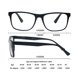 thumbnail image 3 of Gafas de lectura OLOMEE de gran tamaño, cuadradas, 2,00, negras, paquete de 4, 3 of 7