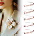 thumbnail image 6 of 120-Pack Bar Pins, 1.4 Inch Brooch Pin Backs Safety Clasp for Badges/Name Tags/Corsage/DIY Crafting Sewing Fabric[35mm, Rose Golden], 6 of 7
